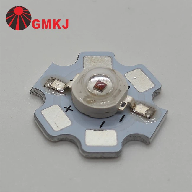3w 660nm led star heat sink